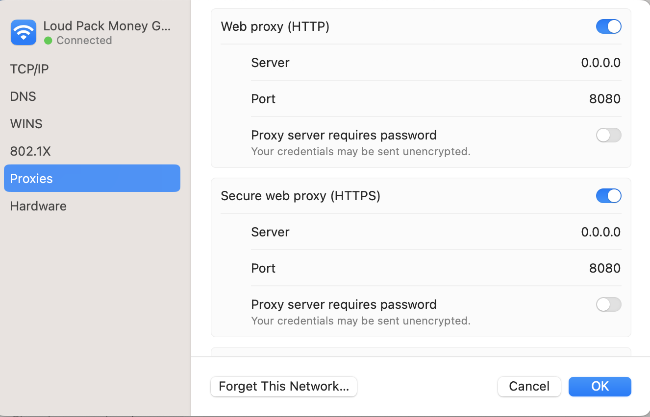 mac network settings